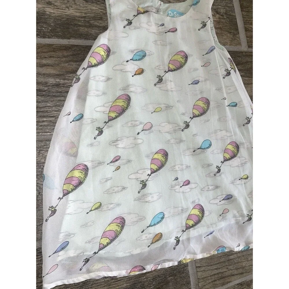 DR SEUSS OH THE PLACES YOU WILL GO TODDLER GIRLS  DRESS SIZE 4T NWOT